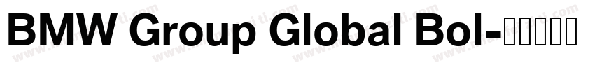BMW Group Global Bol字体转换